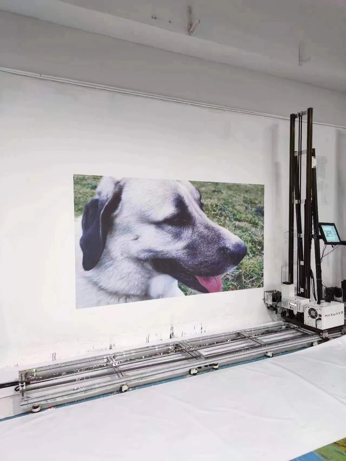 4 Meter UV Wall Printer directly Print on wall Glass Ceramic Tiles Wood Metals 3D Vertical Wall Painting Printing Printer