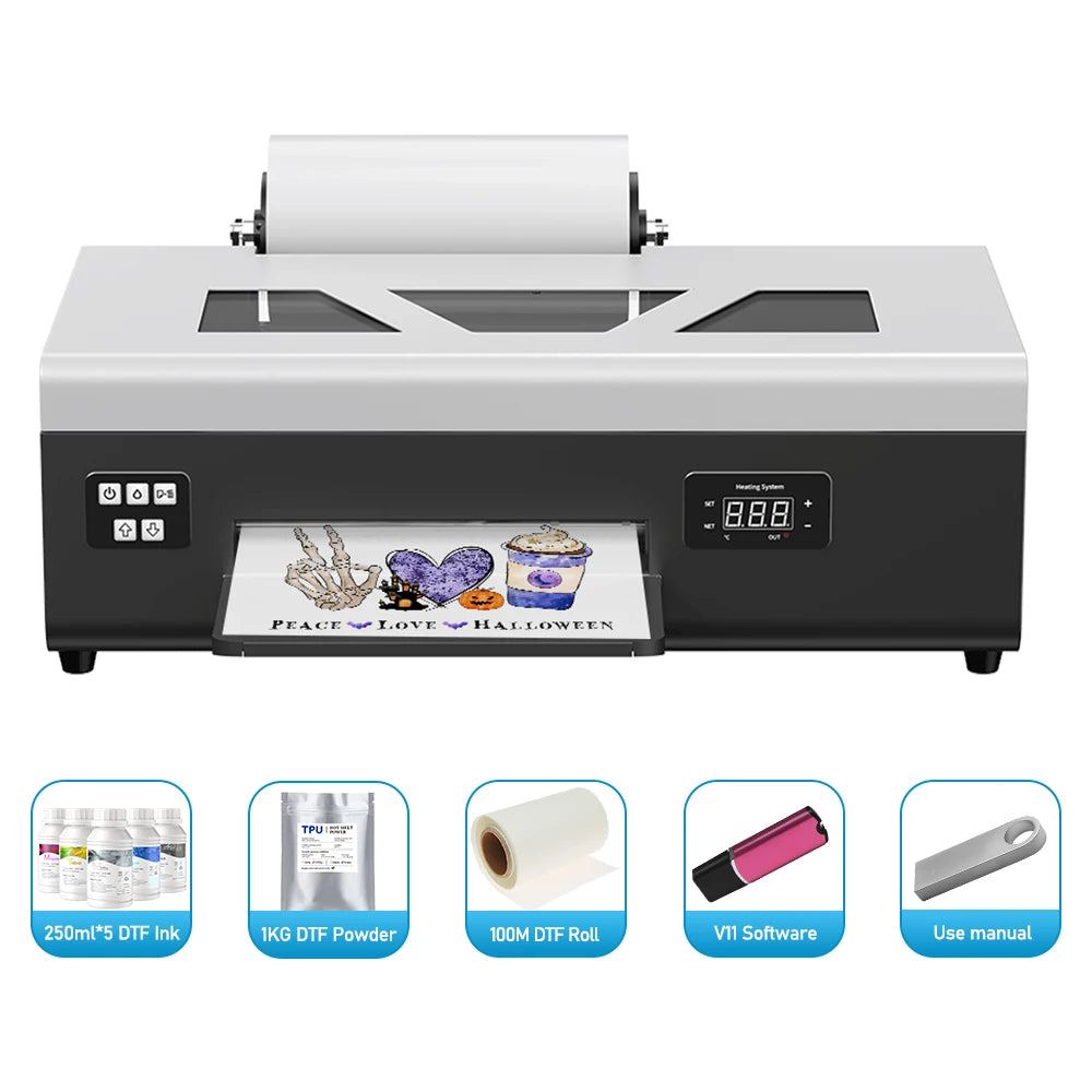 A4 DTF Printer For Epson L805 DTF Printer Direct Printing Transfer For Clothing Fabric T-shirt jean bag printing machine A4 DTF