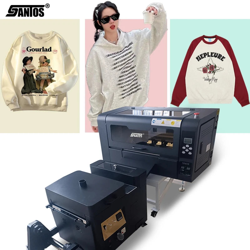 Factory Dtf Printer A3 T Shirt Textile Printing Machine 30Cm Dtf Printer With Powder Shaker