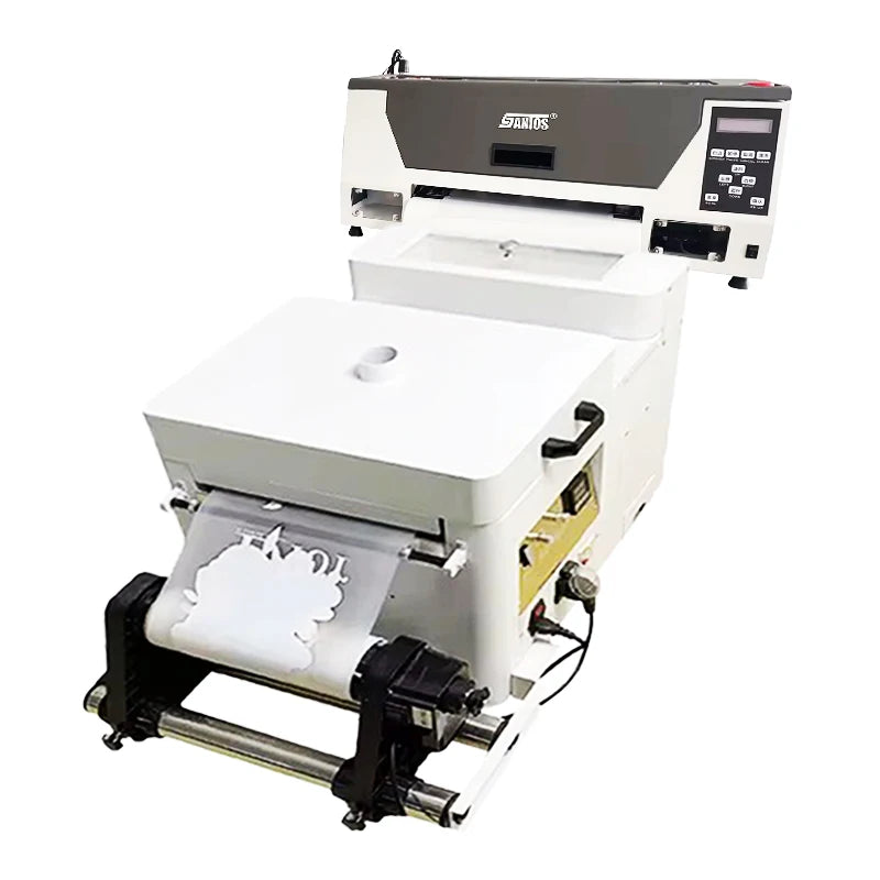 Mini desktop DTF printer 30cm portable Clothing print machine DTF film powder shaking dryer A3 DTF plotter with one XP600 head