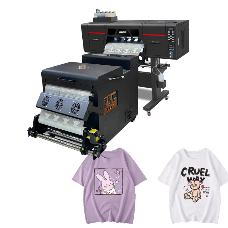 T Shirt Fabric Dtf Printer A1 Xp600 Print Head Heat Transfer Pet Film 60Cm Dtf Printer Printing Machine