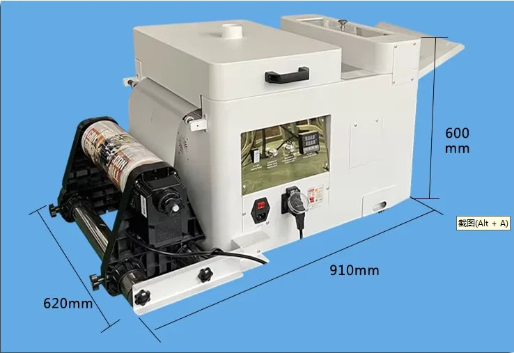 Mini desktop DTF printer 30cm portable Clothing print machine DTF film powder shaking dryer A3 DTF plotter with one XP600 head
