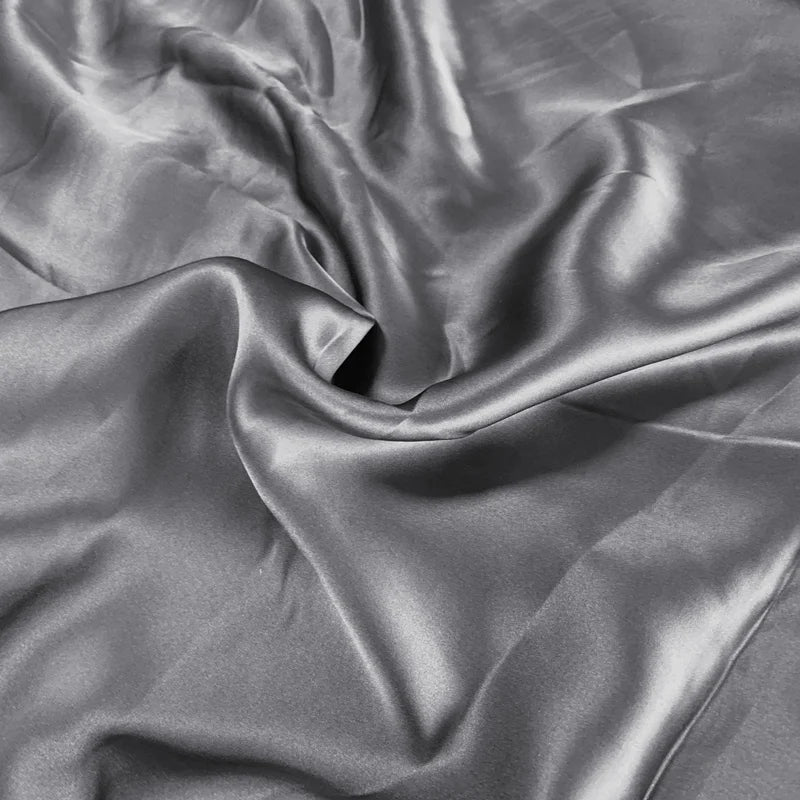 Silk Fabric 100% Silk Mulberry Silk Solid Color Multicolor Width 114cm Plain Dyed Silk