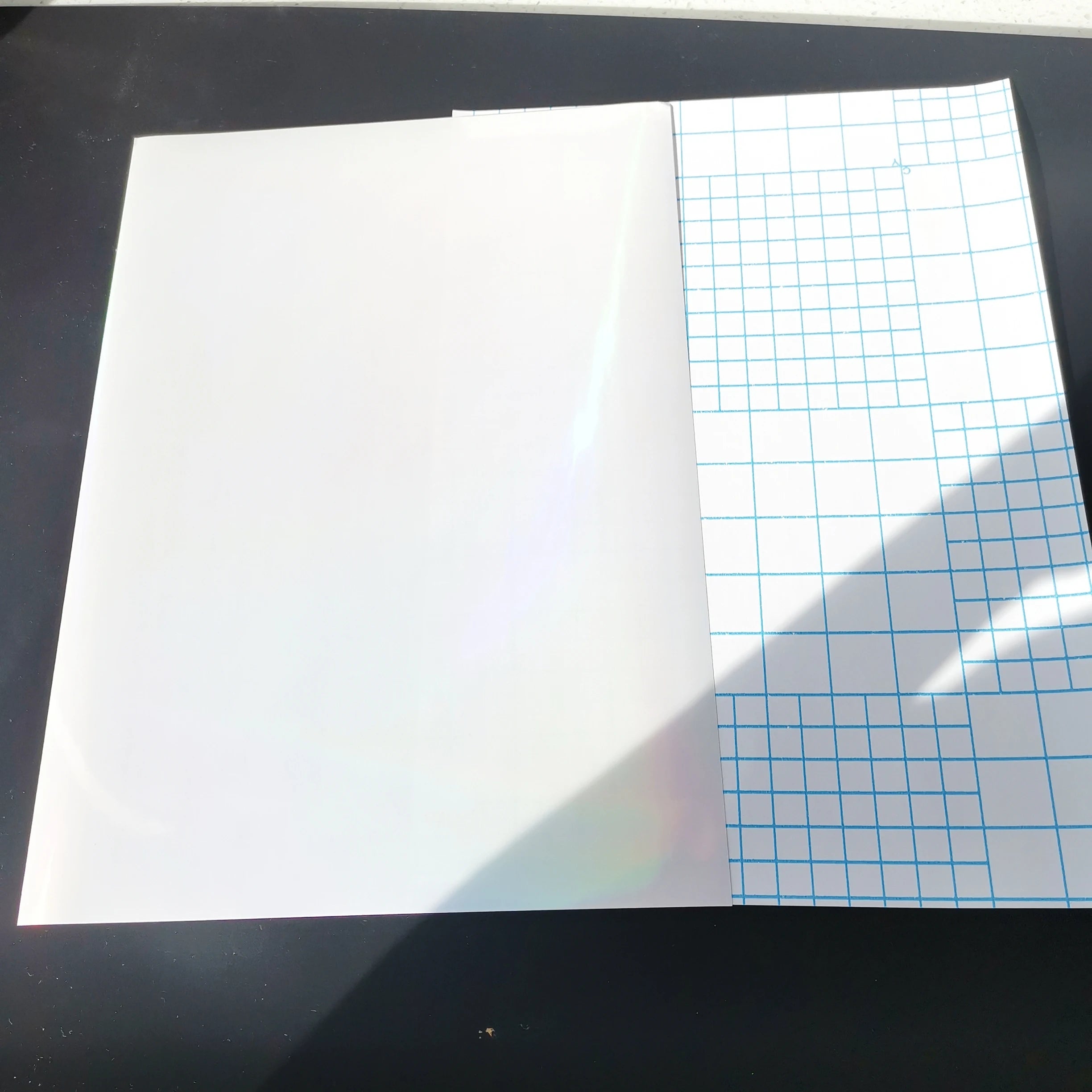 Transprent Foil Big Head Back Holographic Photo Paper for Head 50 Sheets 210 X 297 MM DIY Package Color Card