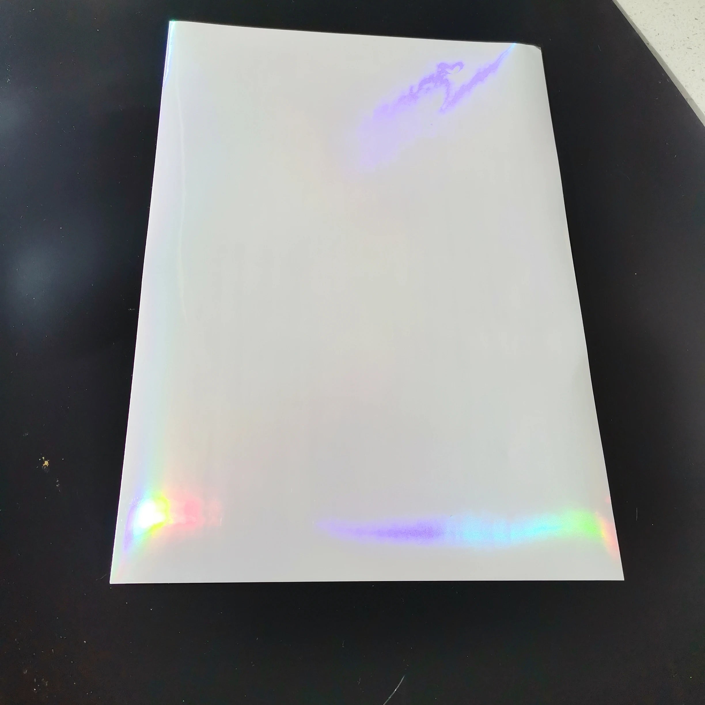 Transprent Foil Big Head Back Holographic Photo Paper for Head 50 Sheets 210 X 297 MM DIY Package Color Card