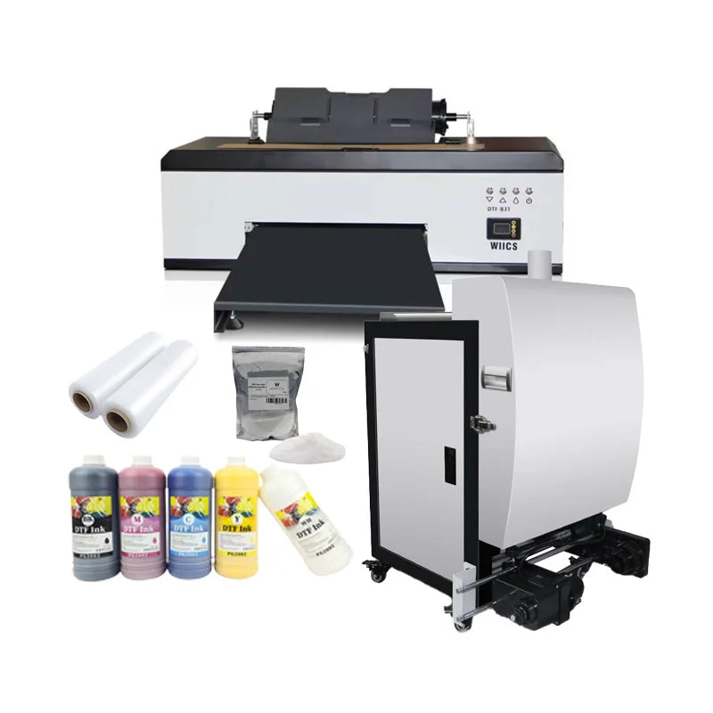 High Quality A3 Dtf Printing Machine 30cm Dtf Printer Roll to Roll and Sheet Dtf Printer with Powder Shaker