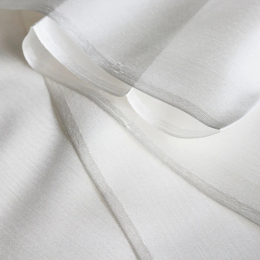 Nature Off White Undyed 100% Silk Habutai Pag Fabric Pure Silk Transparent 6mm  Pongee Fabric Use for DIY Painting and Dyeing