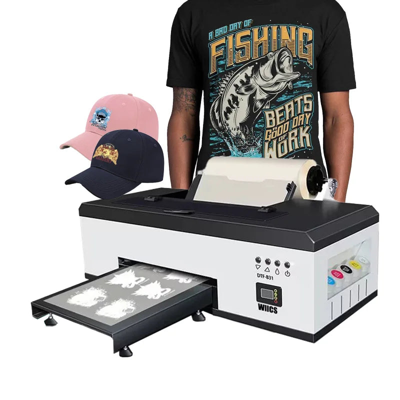 High Quality A3 Dtf Printing Machine 30cm Dtf Printer Roll to Roll and Sheet Dtf Printer with Powder Shaker
