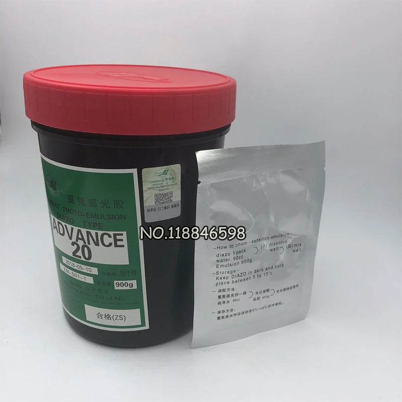1kg Screen Printing High-Plate Water and Oil Dual Purpose Haruki Photosensitive for Making Plateboard