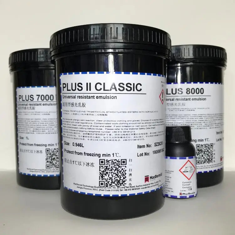 Autotype Plus 7000/8000 Blue Textile Pure Photopolymer Screen Printing Emulsion Photo-sensitive Resist for Silk Screen Printing