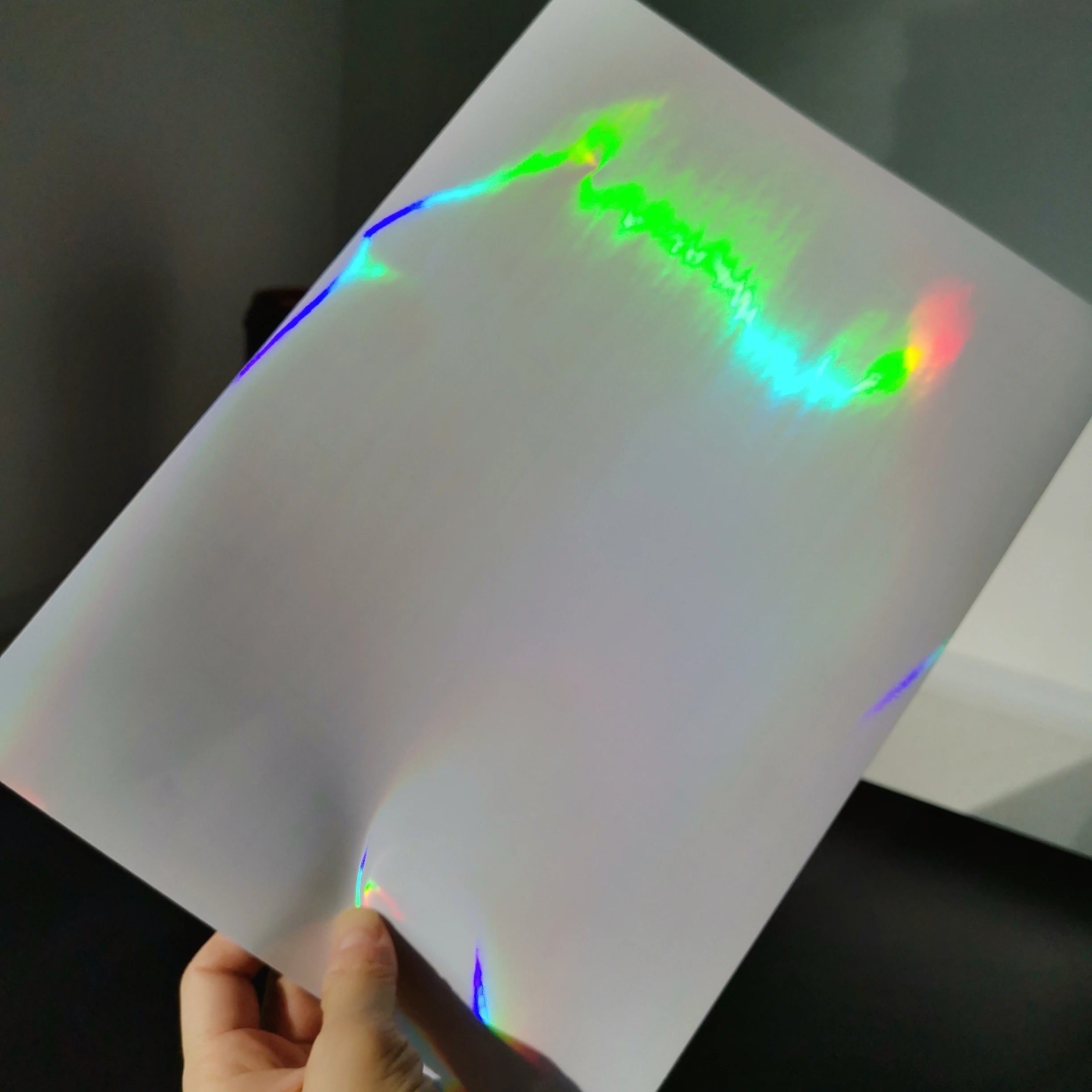 Transprent Foil Big Head Back Holographic Photo Paper for Head 50 Sheets 210 X 297 MM DIY Package Color Card