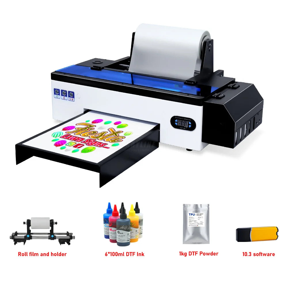 A3 T-shirt DTF-printer Supplier XP600 Print head DTF Transfer PET Film Vinyl Digital Printers for Clothing