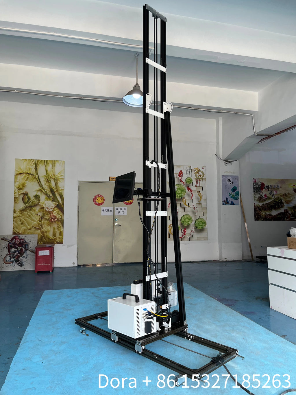 4 Meter UV Wall Printer directly Print on wall Glass Ceramic Tiles Wood Metals 3D Vertical Wall Painting Printing Printer