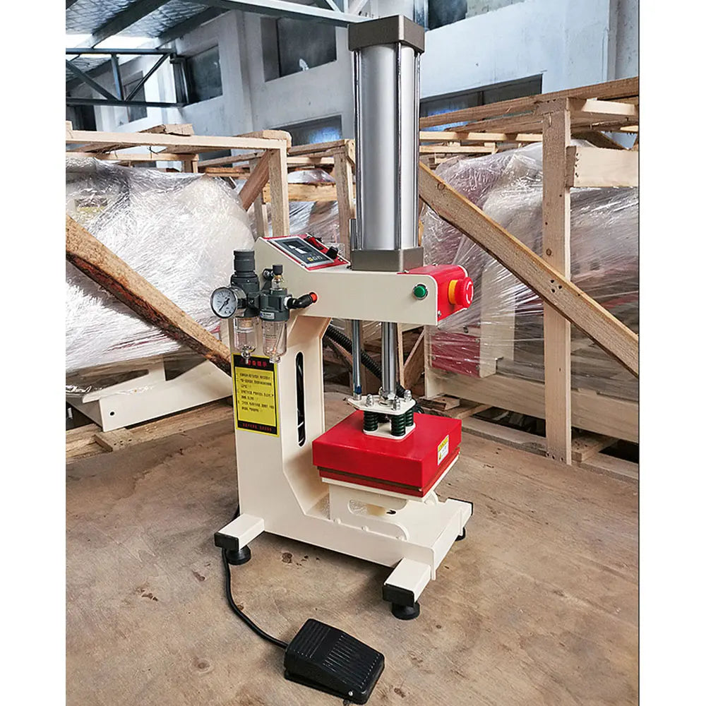Pneumatic single-station hot stamping machine heat press automatic heat transfer machine printing clothing pattern equipment