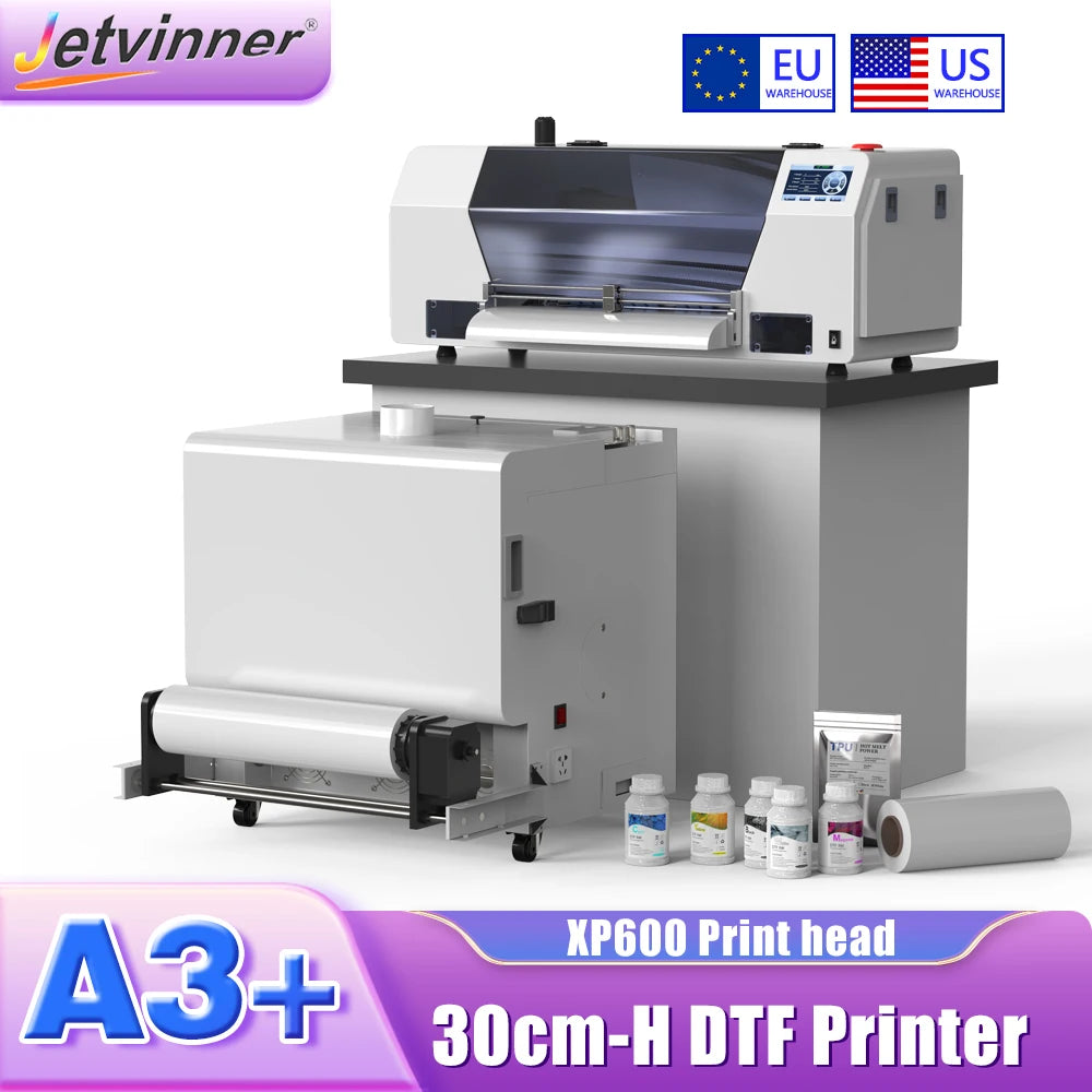 US/EU Stock A3 DTF Printer For Epson XP600 Directly to Film Transfer Printer For Fabric T shirt Printing Machine impresora dtf