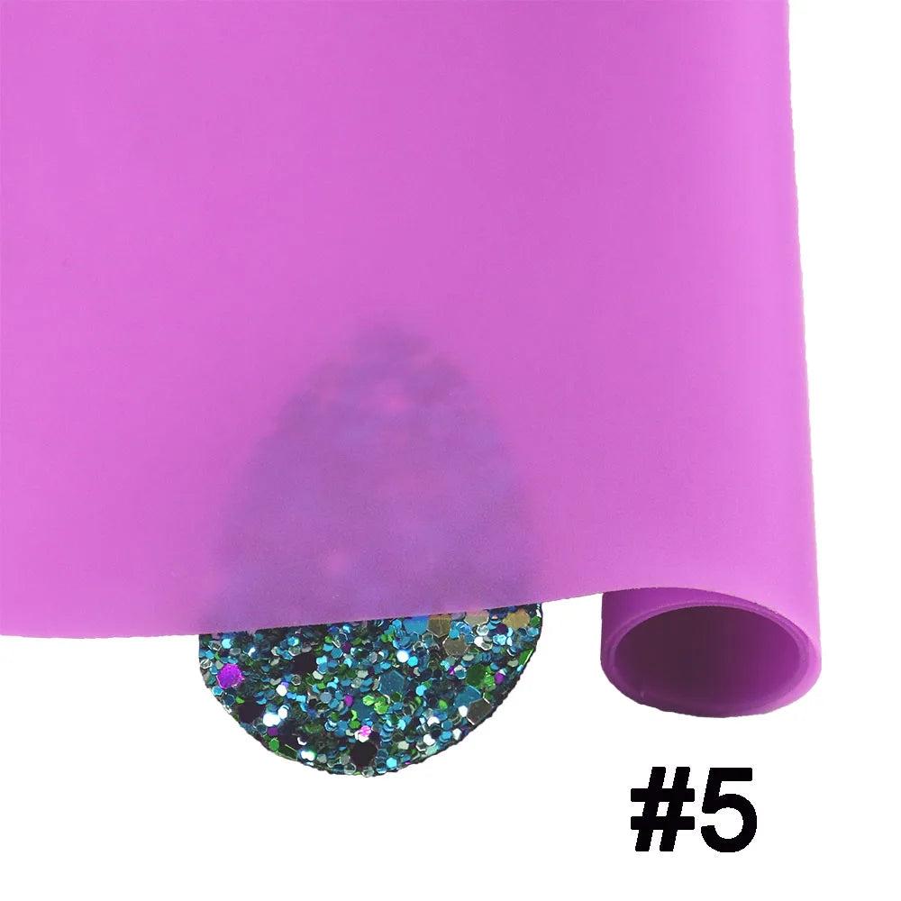 30x130cm Roll 0.5mm Jelly Solid Colored Translucent PVC Soft Plastic Vinyl Film for Making Bag Shoe Garment DIY BH030