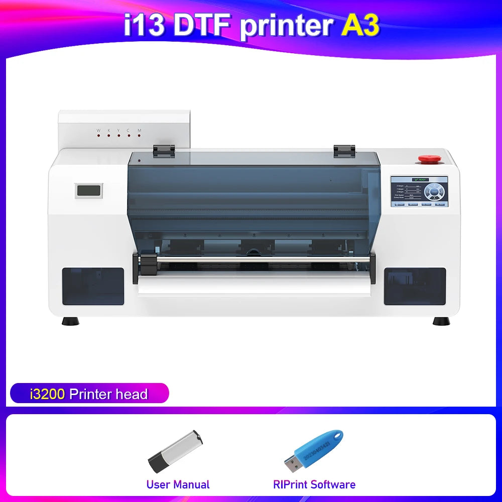OYfame A3 DTF Printer impresora dtf A3 with dtf oven For Epson I3200 DTF Printer Directly To Film t shirt printing Machine A3