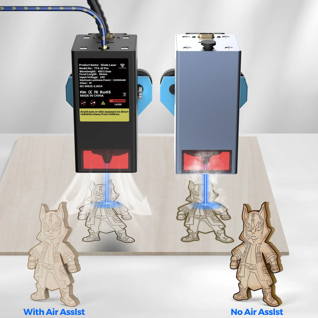 TwoTrees 130W CNC Laser Engraving Machine TTS-20 PRO APP Wifi Control Glass Metal Laser Engraver Wood Leather Cutting Machine