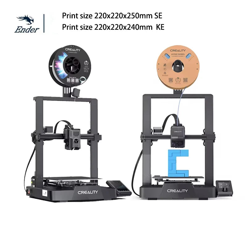 Creality Ender 3 V3 SE/KE 3D Printer Sprite Direct Extrusion 250mm/S Faster Printing Speed Dual Z-Axis CR Touch Control Screen