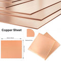 1pcs Copper Sheet Thick0.25mm-8mm Metal Copper Plate 100x100mm 150x150mm Cu Metal Sheet Foil Plate Copper Sheet