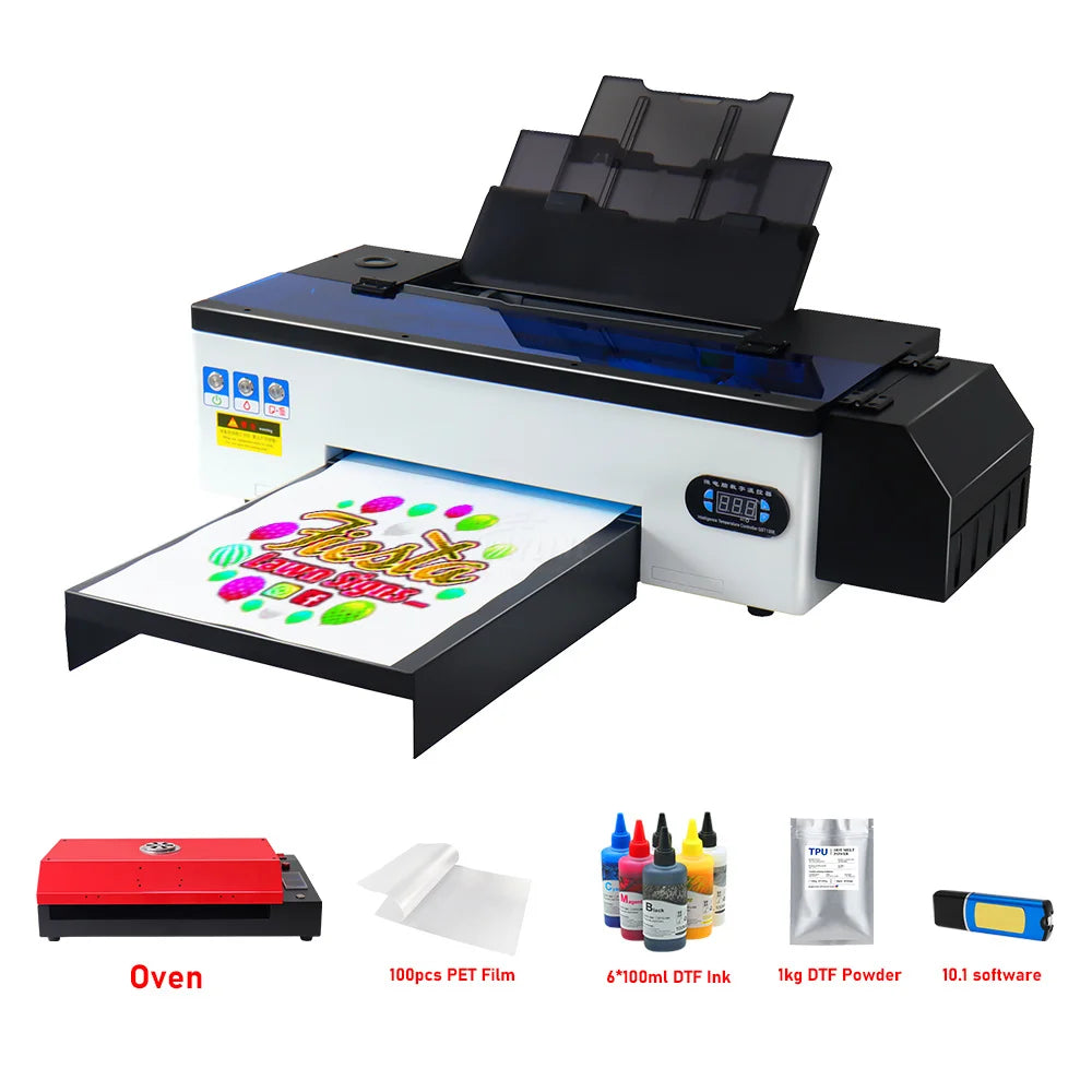 A3 T-shirt DTF-printer Supplier XP600 Print head DTF Transfer PET Film Vinyl Digital Printers for Clothing