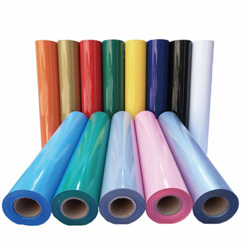 Easy Weed PU Heat Transfer Vinyl Sheet/Roll for Clothing Iron on Hot Press Cut Film HTV Printed DIY Tablecloth Bags Dress Decor