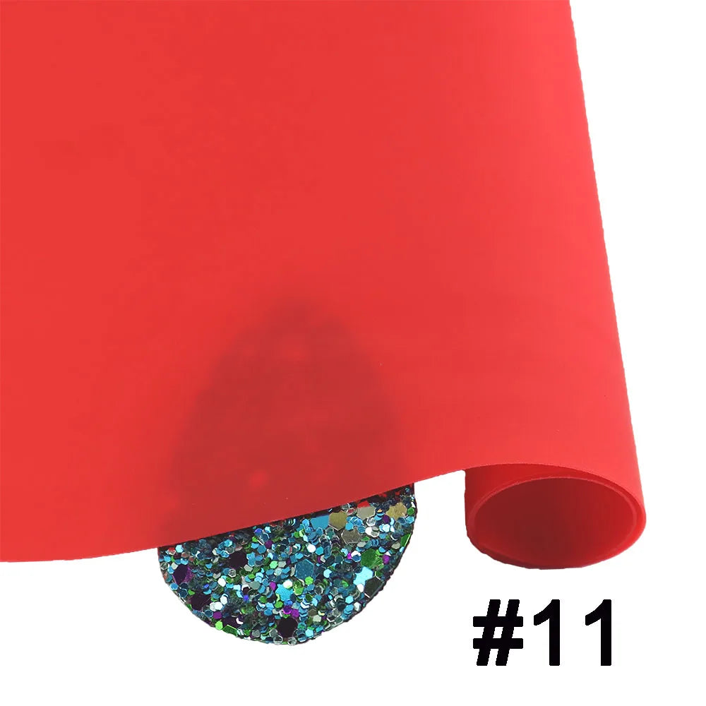 30x130cm Roll 0.5mm Jelly Solid Colored Translucent PVC Soft Plastic Vinyl Film for Making Bag Shoe Garment DIY BH030