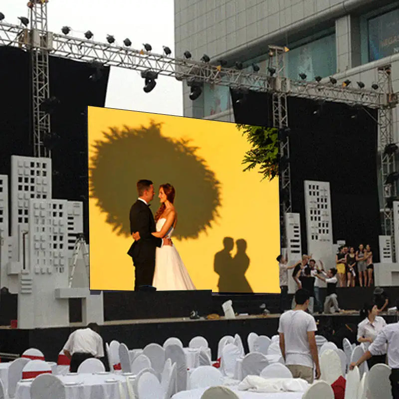 Whole Set Wedding Church Stage Concert Event Advertising Led Video Wall P3.9mm 500x500mm Rental Led Screen