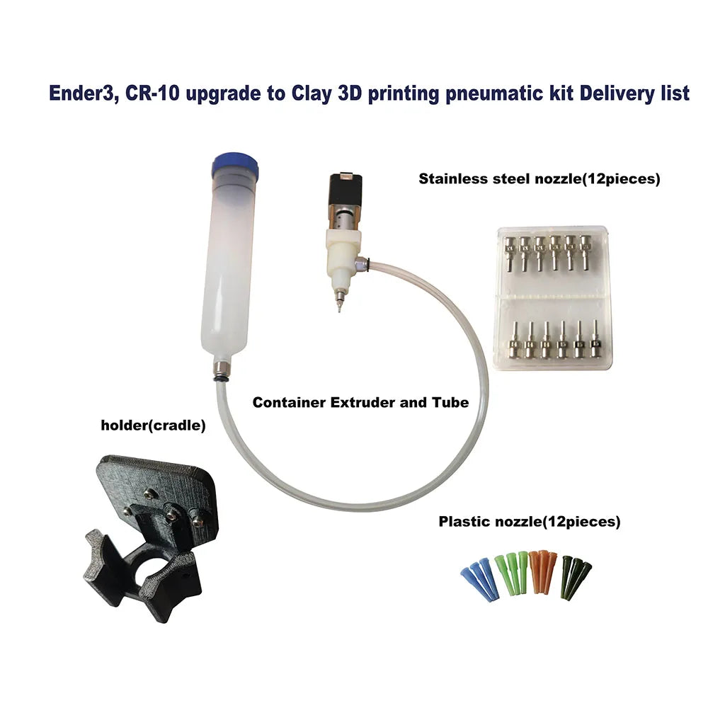 Ceramic 3D printer, clay printer Ender 3  CR-10  Upgrade Package DIY any 3D Printer easy to assembly