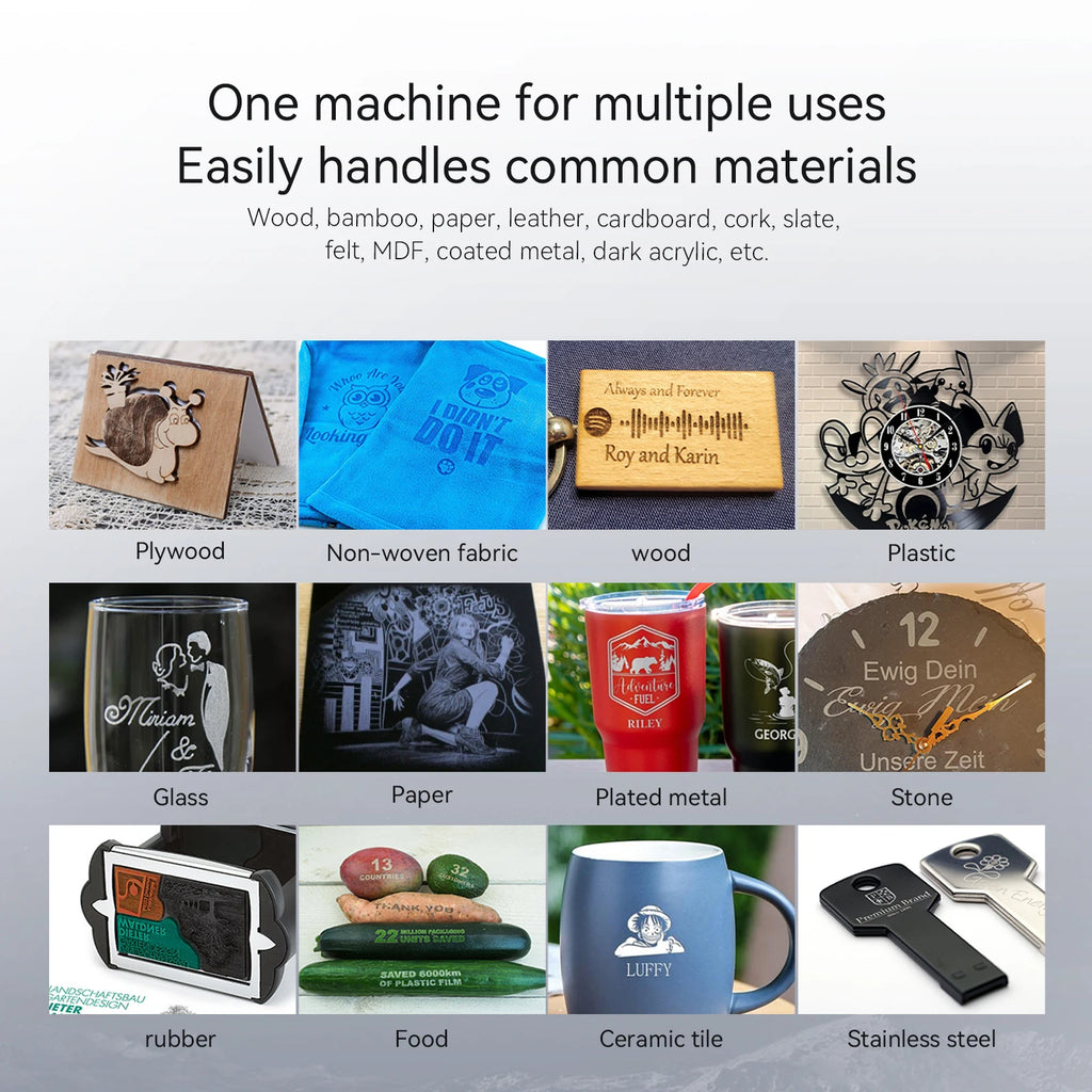 ATOMSTACK Swift 7W/12W Portable Laser Engraver Cutter DIY Laser Machine for Engraving Logos on Wood Acrylic Glass Leather
