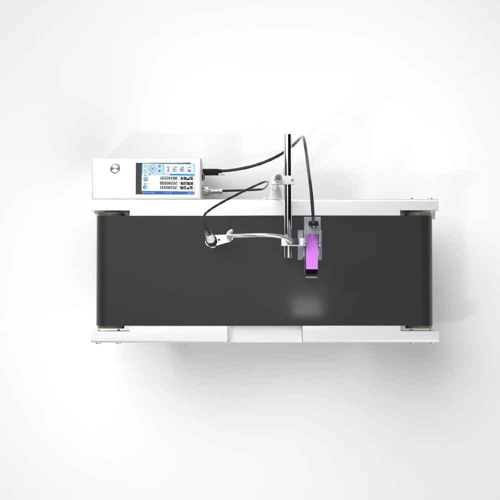 Willita Online TIJ Inkjet Printers with Conveyor Belt All in One For Barcode Expiry Date QR Code Logo Continuous Coding Machine