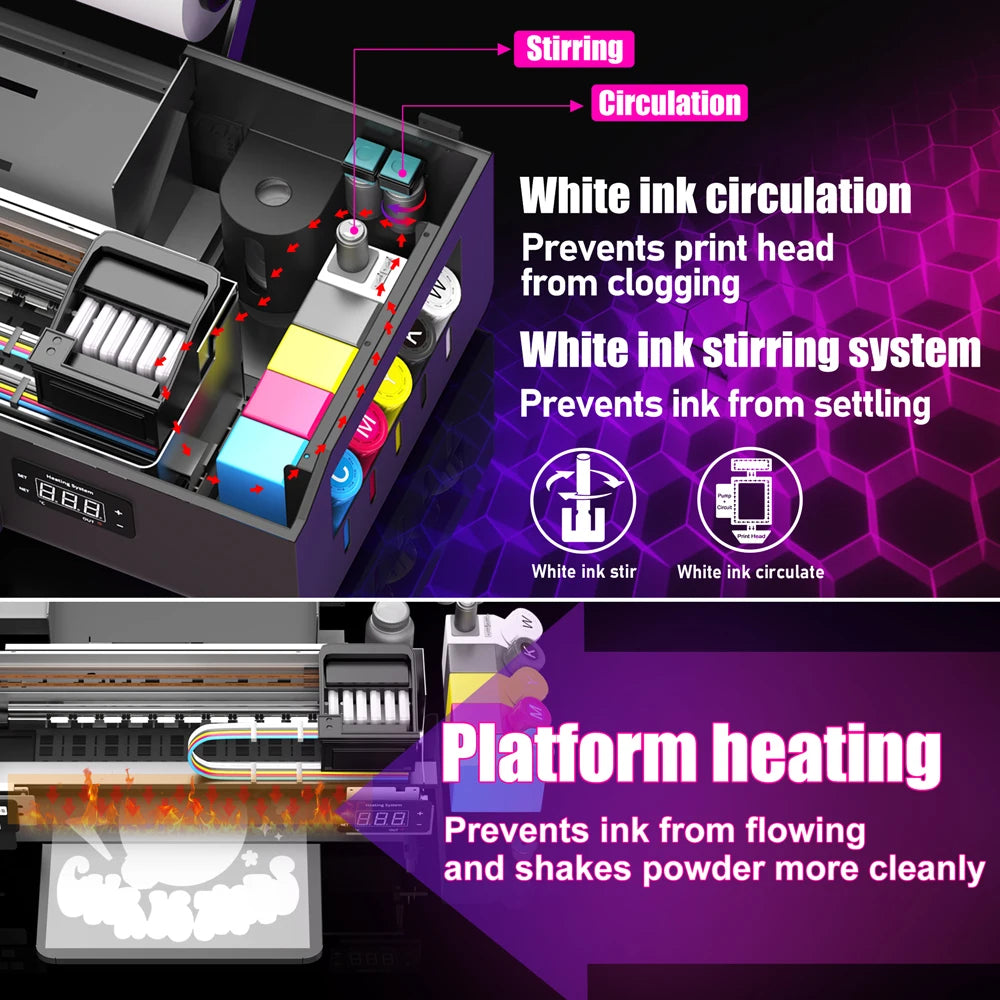 A4 DTF Printer For Epson L805 DTF Printer Direct Printing Transfer For Clothing Fabric T-shirt jean bag printing machine A4 DTF