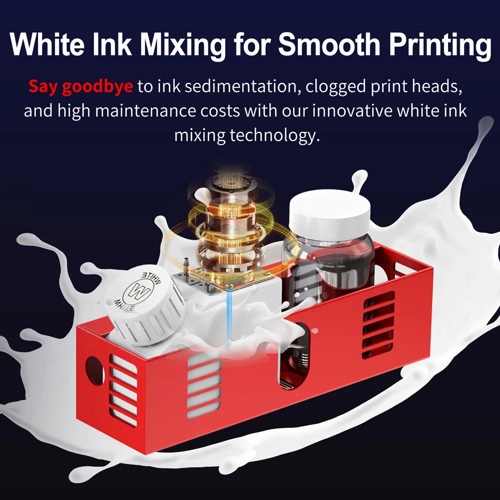 A4 DTF Printer XP600 Printhead 21cm Direct to Film Transfer DTF Machine for Dark Light T-shirt Textile Garment Clothes PET Film