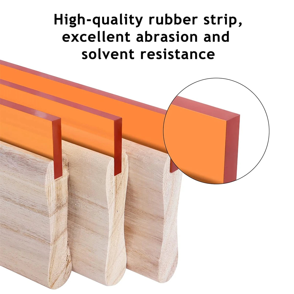 13/16/24/27/33/50cm 75 Durometer Screen Printing Squeegee Board Wooden Inks Scraper for Silk Screen Printing Fabric Stencil Tool
