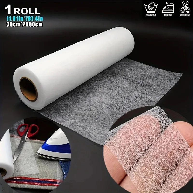 Comfortable Hot Melt Adhesive Tape -1 roll, 20 meters long, easy to apply steel adhesive, suitable for pants, dresses, clothes,