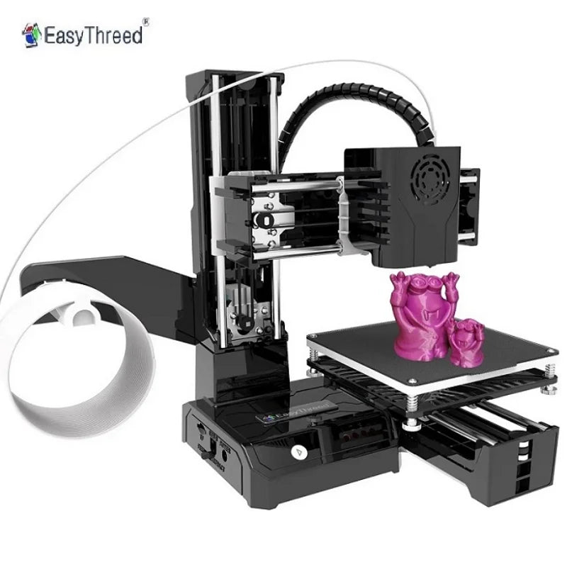 EasyThreed Mini 3D Printer K9 Toys And Models Printing For Kids Gift Designers And DIY 3D Printer K7 Kit Machine FDM Blue Black