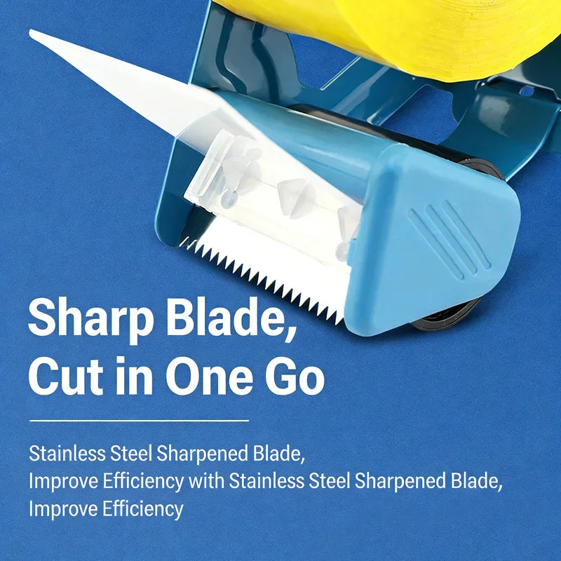 5cm Heavy Duty Tape Dispenser - Manual Packing Machine with Cutter for Office, Shipping & Warehouse Sealing
