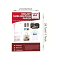 50PCS A4 Sublimation Heat Transfer Paper For Inkjet Printer DIY T Shirt Clothes Bag Cup Ceramics Thermal Transfer Papers