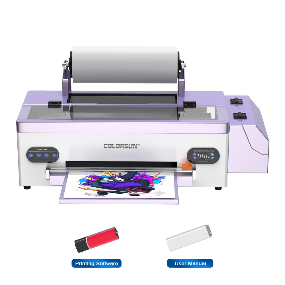 Colorsun A3 DTF Printer Impresora A3 DTF T-Shirts Printing Machine Direct to Film A3 DTF Printer For T-Shirts Bags Hoodies