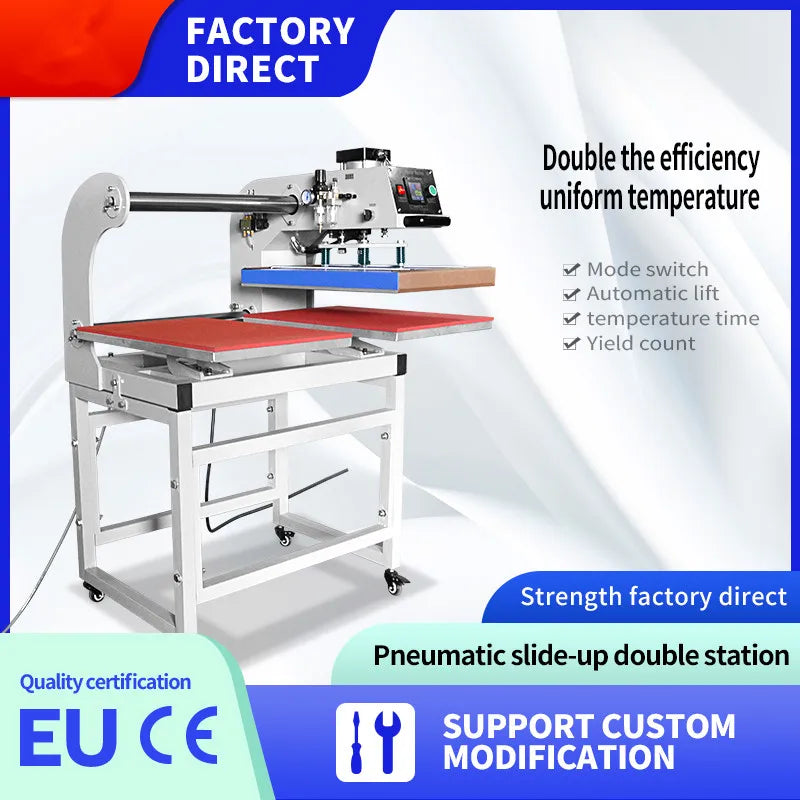 Automatic 38x38 40x50 40x60 Sublimation T-Shirt Heat Press Pneumatic for T-Shirt, Mug Printing  Regulator