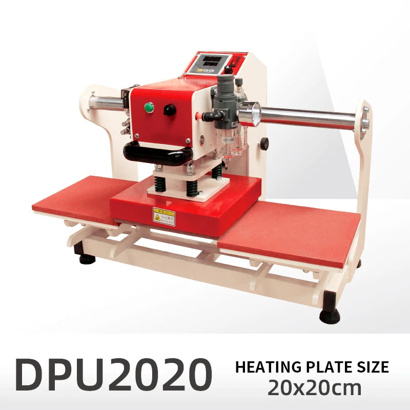 Double-position Sublimation Label Heat Press Machine Pneumatic Automatic Hot Stamping Machine for DIY T-Shirt Printer Phone Case