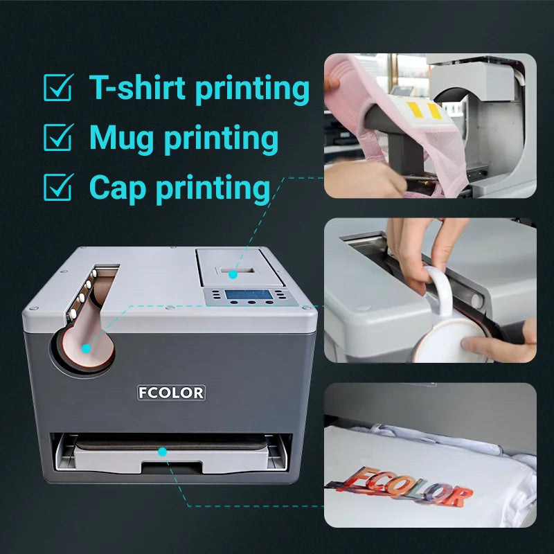 Multi Function 3 in 1 Heat Press Machine for Small Business T Shirt Mug Cap Heat Transfer DTF Sublimation