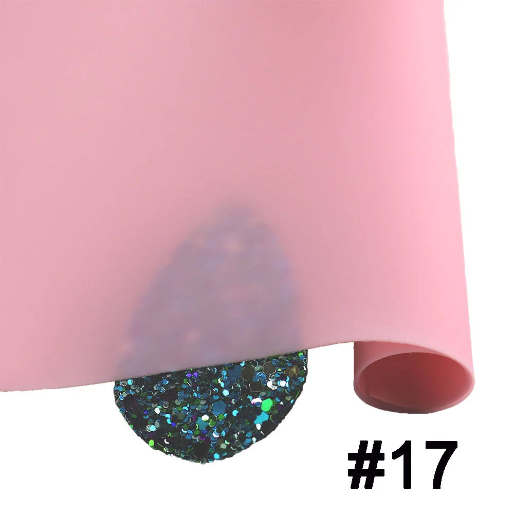 30x130cm Roll 0.5mm Jelly Solid Colored Translucent PVC Soft Plastic Vinyl Film for Making Bag Shoe Garment DIY BH030