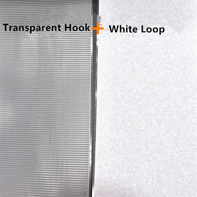 Self-Adhesive Transparent Hook Fastener Tape White Loop 110mm Wide Magic Tape For DIY Window Door Curtain Sofa Clothing Sewing