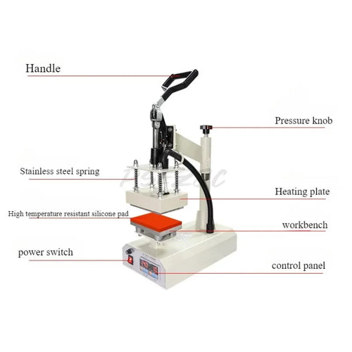 10x15 Manual Heat Transfer Press for Clothing Logos & Trademarks