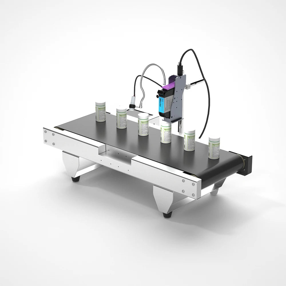 Willita Online TIJ Inkjet Printers with Conveyor Belt All in One For Barcode Expiry Date QR Code Logo Continuous Coding Machine