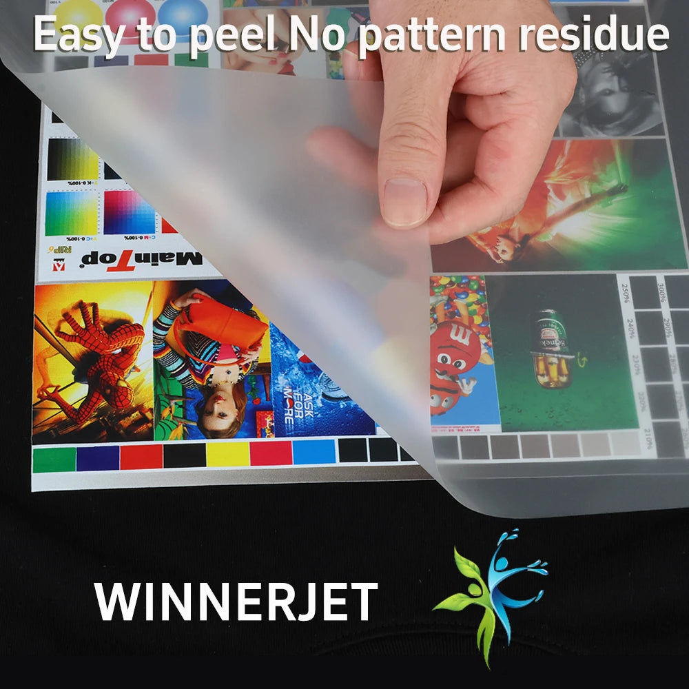 33cm DTF PET Film Roll Direct Transfer to T-shirt Heat Transfer DTF Printer A3 A2  cold hot warm peel