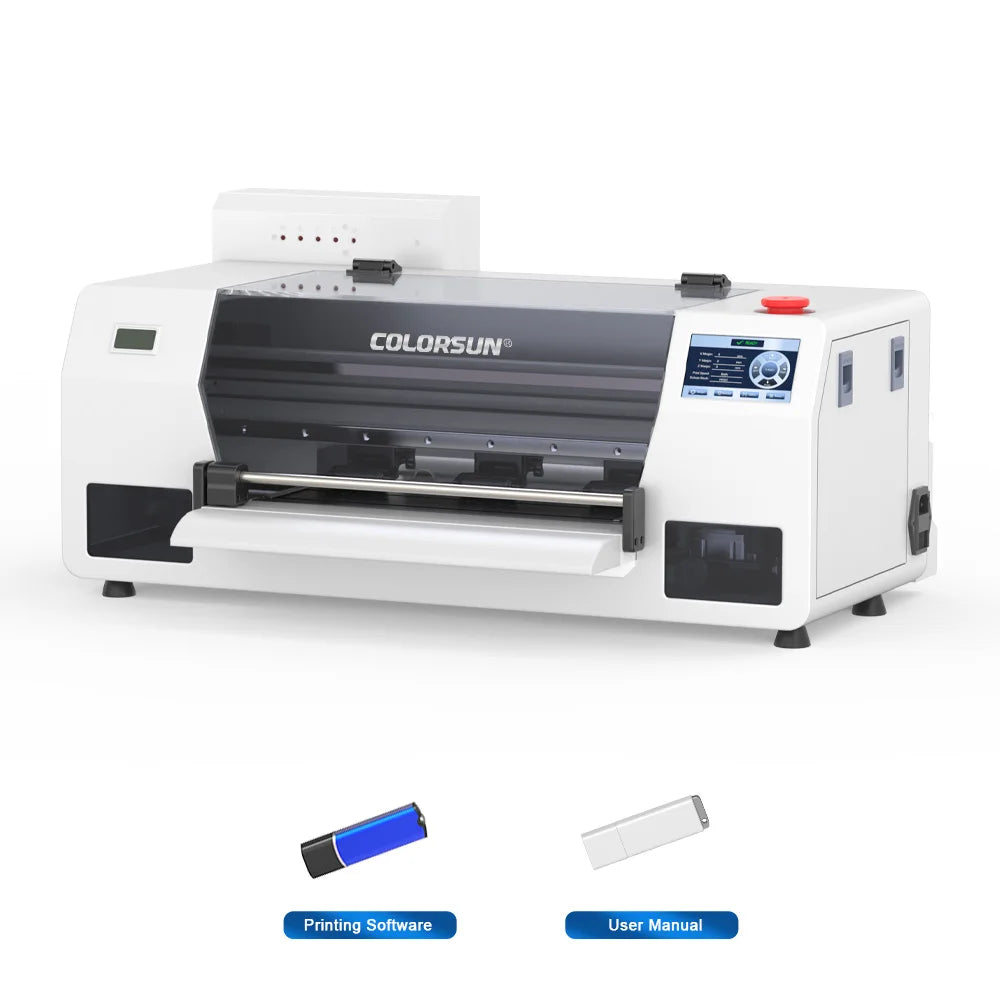 Colorsun A3 DTF Printer With Powder Shaker I3200HD Impresora A3 DTF Printing Machine A3 DTF Printers For T-shirt Hoodies Cloth