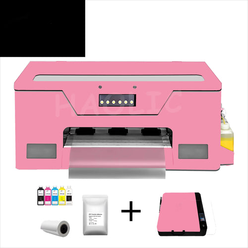 2025 Pink Digital  A3 DTF Printer XP600 Pet Film 13Inch Dtf Printer With Pink Oven for Any Textile