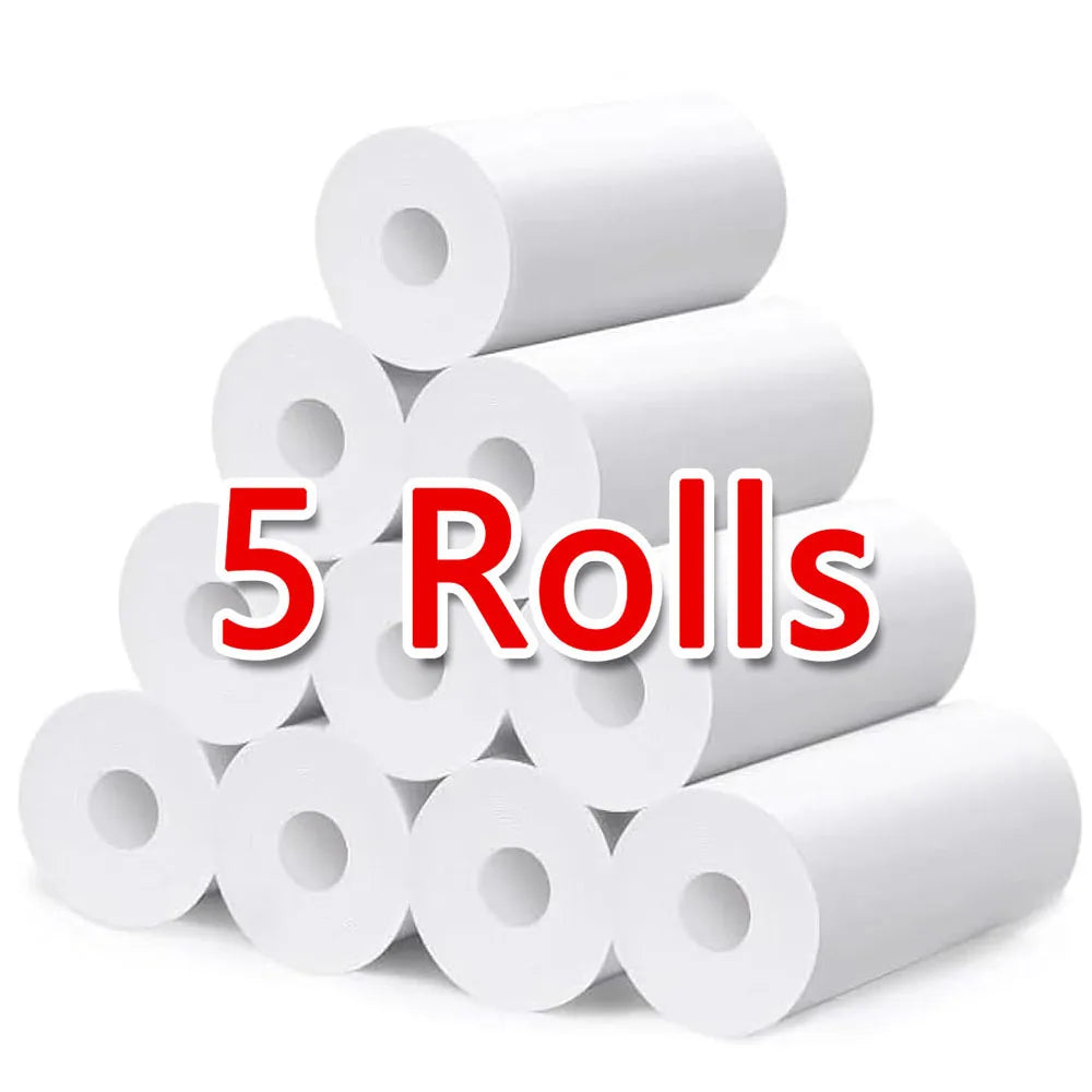 5/10 Rolls Kids Instant Camera Refill Print Paper Film Coreless Thermal Print For 57mm Portable Cash Registers Mobile Printer